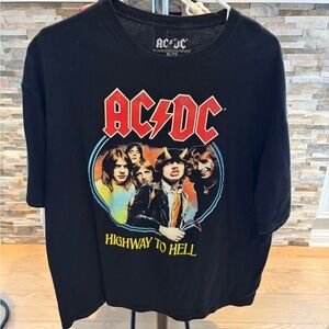 AC/DC Black and Red Graphic Tee